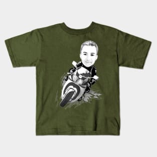 Motorcycle riding Kids T-Shirt